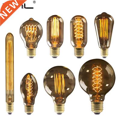 Retro Edison Bulb E27 220V 40W ST64 G80 G95 G125 Ampoule Vin