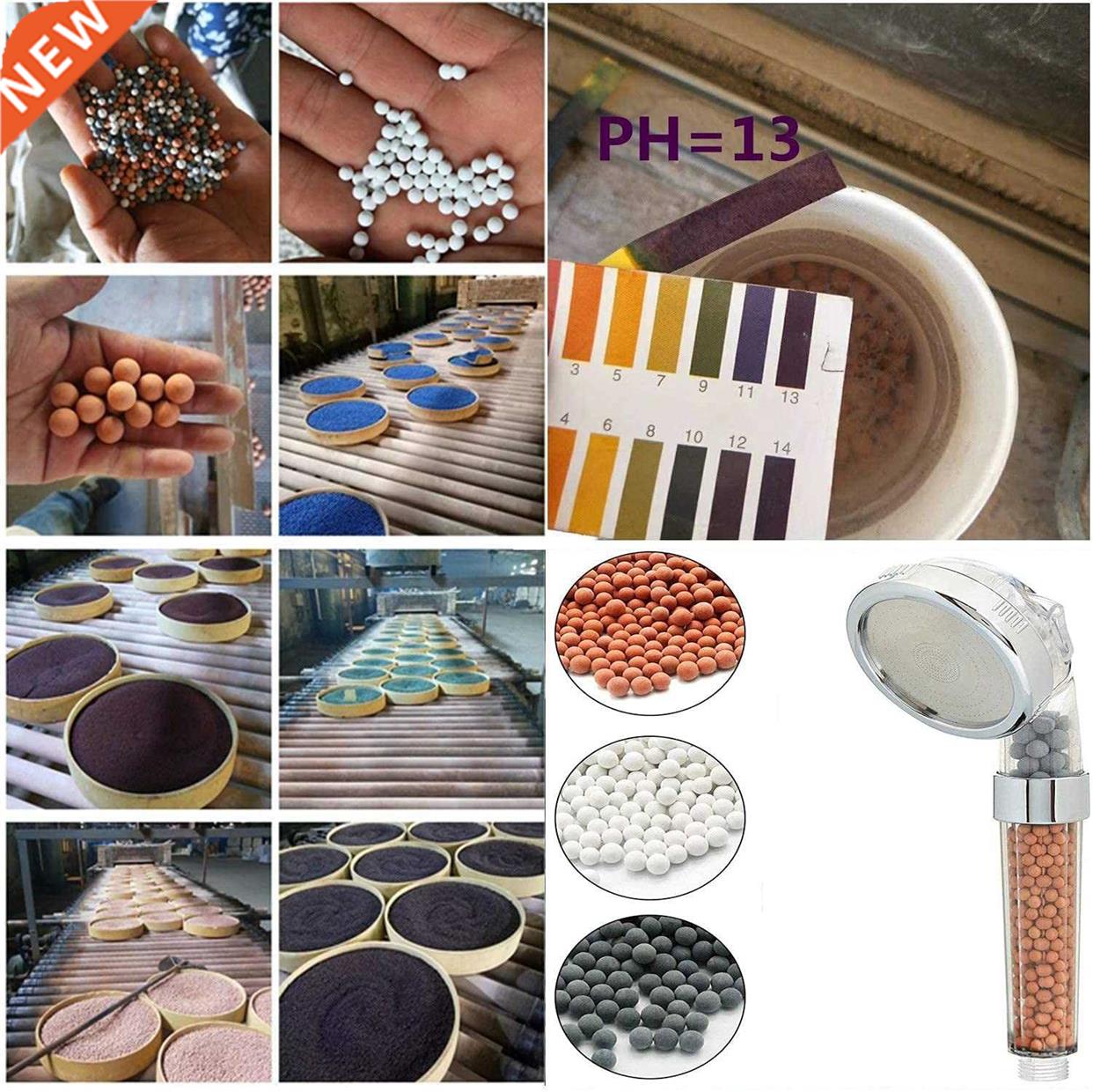 ZhangJi Shower Head Replacement Filter Anion Mineral Beads S