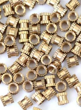 200pcs New Brass Thread nsert Nut M3*4*4 MM Copper nserts