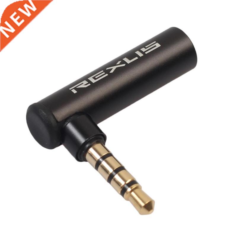 REXUS 90 Degree Right Angled 3.5mm Male To Female Audio Conv