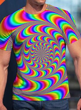 3D Print T-shirts In 2021 Graphics Spin Dizziness Colorful C