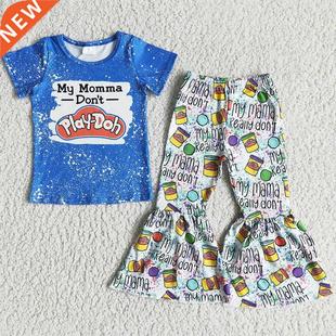 Hot Sale Kids Designer Clothes Girls Boutique Outfits Fashio