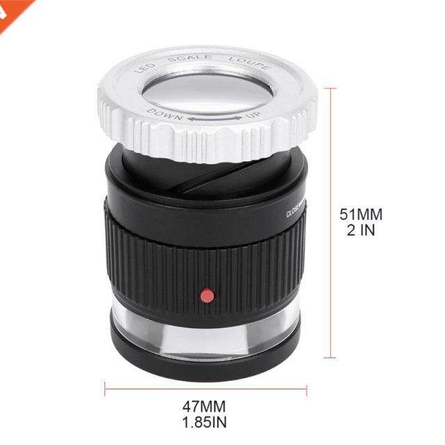30 magnification cylindrical scale optical glass lens focusi