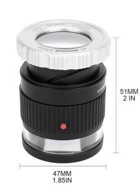 30 Magnification Cylindrical Scale Optical Glass Lens Focusi