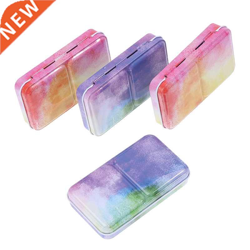Watercolor Gouache Oil Paints Case Tins Box Colorful Empty P