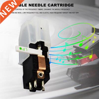 Dual Stylus Turntable Cartridge with Ruby+Sapphire Needles f