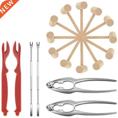 Seafood Tools Set,Lobster Crab Mallets,Lobster Shellers,Crab