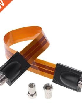 Flat Fcoaxlal Cabl E Female F Commector Pass Home/ Car WINDO