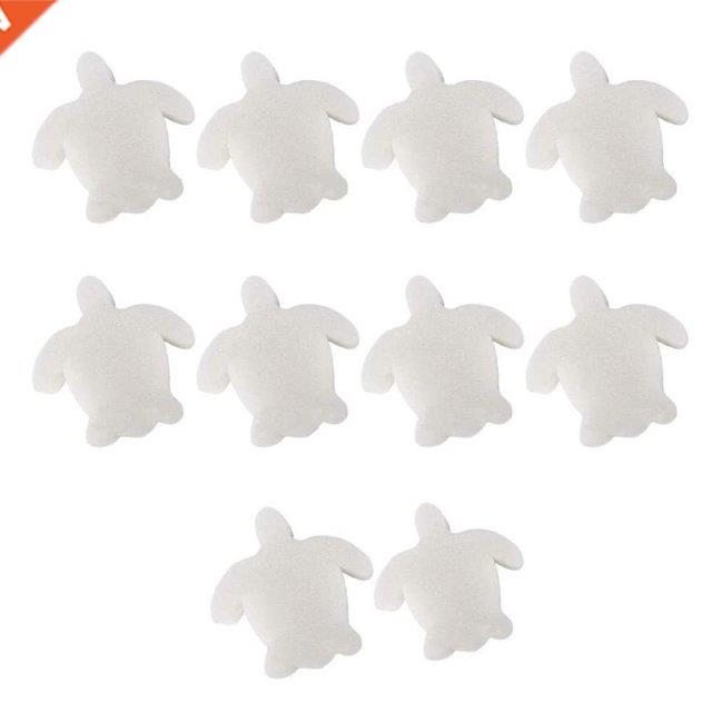 50Pcs White Floating Spa Sponge Turtle Oil Absorbing Hot Tub