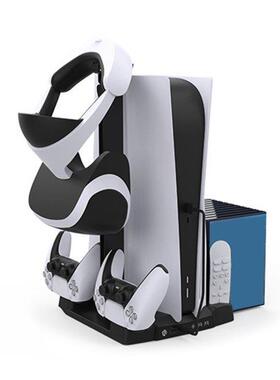 Game Discs Rack Dual Controller Charger Cooling Fan Headphon