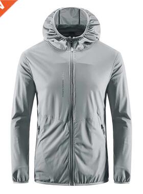 Hiking Waterproof Jacket Men Camping Rain Coat Quick Dry Hun