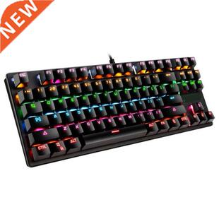 Mechanical Keyboard Wired Gaming Keyboard LED Fashion Black