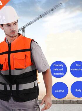 Hot High Visibility Security Reflective Vest Pockets Design