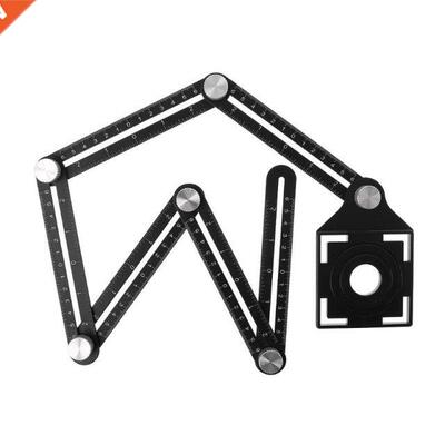 Multi Template 6 Folding Rulers Puncher Carpentry Angle Rule