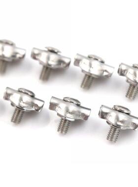 10pcs 304 Stanless Steel Wre Rope Clps Sngle Grps Cable