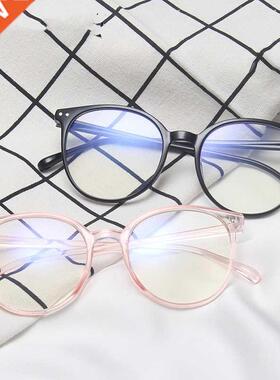 Fashion Women Anti Blue Blocking Glasses Vintage Round Frame