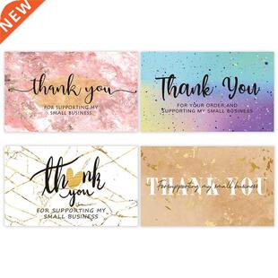 Marble Gold Foil Thank You Card Small Business Commodity Pac