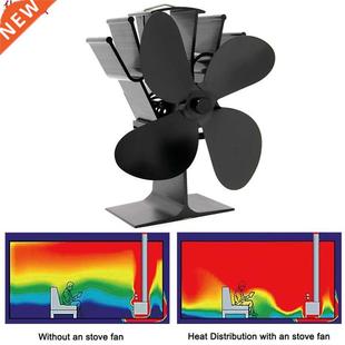 Blade Heat komin Black Log Fan Stove Professional Powered