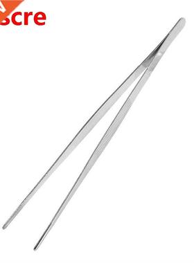 Stainless Steel Tweezers Long Food Tongs Straight Home Medic