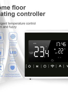 AC85~250V Touch Screen Electric Heating Room Thermostat Temp