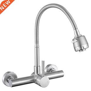 Wall Mount Kitchen Faucet 8 Inch Center ,With Dual Function