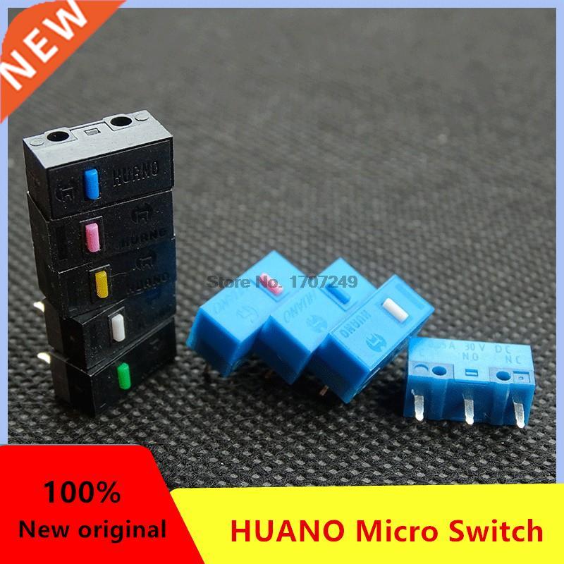2-5Pcs/lot HUANO Mouse Micro Switch Red Yellow Pink White Bl