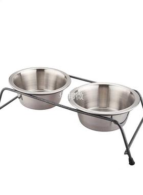 Food Water Non Toxic Feeding Home Garden Dog Bowl Double Din