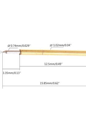 51BD 100 Pieces P75-B1 Spring Test Probe Pogo Pin for Conduc