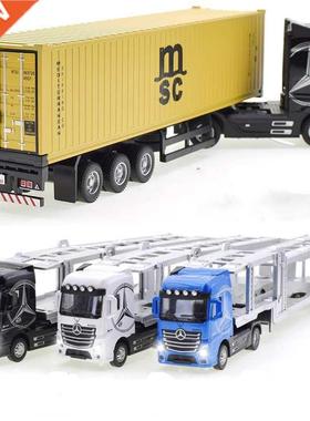1/50 Large Children's Container Truck Toys Diecast Alloy Mat