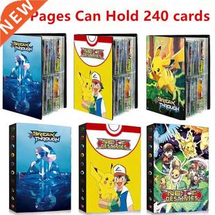 Book Cartoon Game Cards Card 240PCS Album New Pokemon Anime