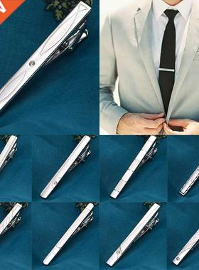 Tie Clips Men's Metal Necktie Bar Clasp Dress Shirts Tie