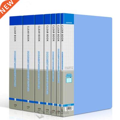 1PC 4 Disply Book 10~100 Pge Trnsprent Insert Folder Do
