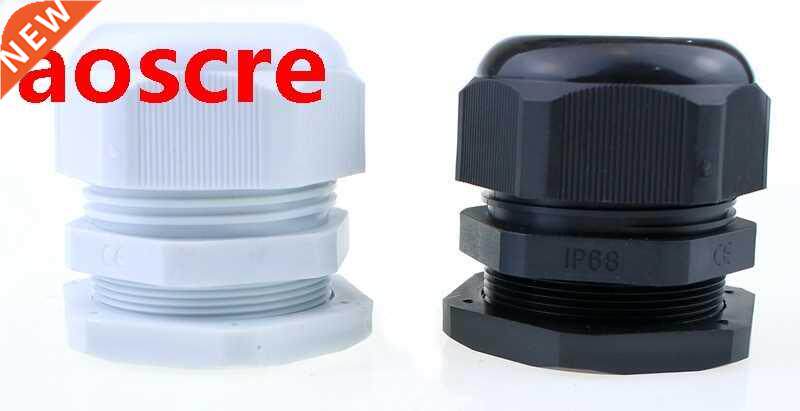 Hot Sale 10PCS PG48 Black Or White Plastic Connector Waterpr