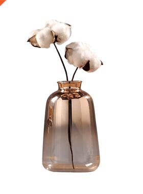 New Gradent Golden Glass Vase Nordc Electroplatng Vase Ho