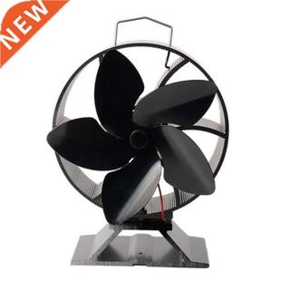 Fan Sil Heat Fireplace Burner Log Stove Wood Powered Blade