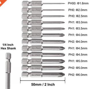 Magnetc 50mm Hex 12Pcs Steel Cro nch Alloy Shank