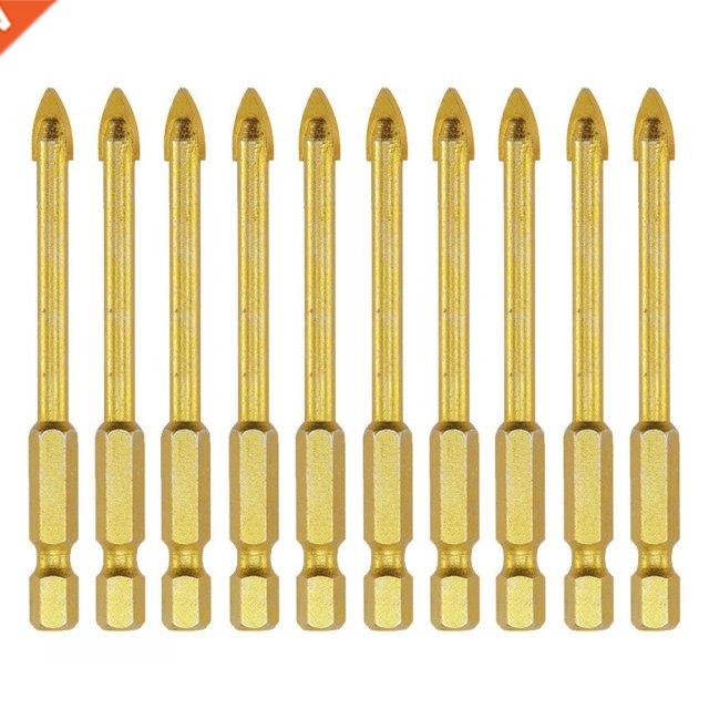 10Pcs 6mm Glass Tile Drill Bit Set Tungsten Carbide Tipped C