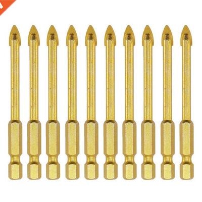 10Pcs 6mm Glass Tile Drill Bit Set Tungsten Carbide Tipped C