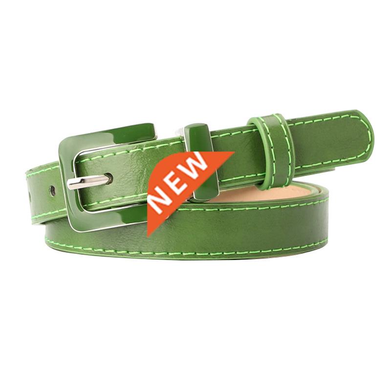 Belt For Women Alloy Buckle Female Jeans Belt Oil Drop Leath