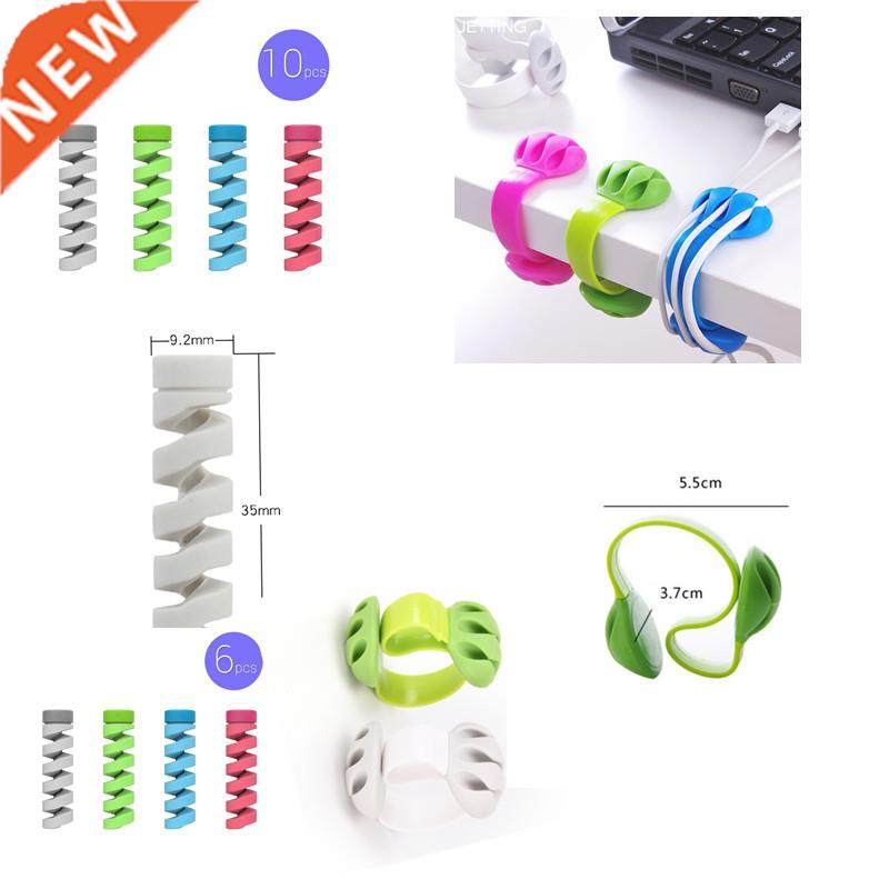 10/6/1pcs Cable Protector Bobbin Winder Data Line Case Rope