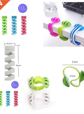 10/6/1pcs Cable Protector Bobbin Winder Data Line Case Rope