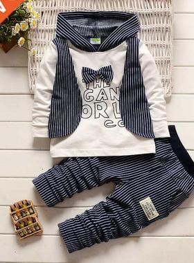 IENENS 2PC Children's Sets Boys Long Sleeves Outfits Clothin