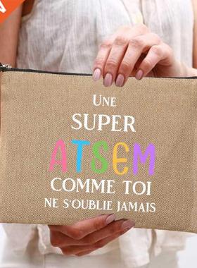 A Super Atsem Printed Cosmetic Bag Women Neceser Makeup Bag