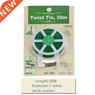 Cutter Wire Plant Coated Green Sturdy With Tie Twist 50M 30M