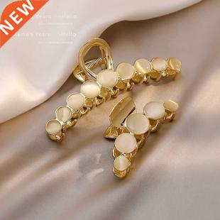 Head Hair Opal Back Grip Elegant Gold Fixed 2022 The New