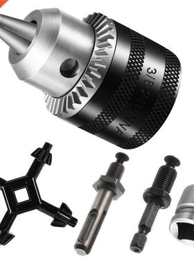 Drill Chucks Set 1.5-10mm Drill Chuck Adapter Tool Quick Cha