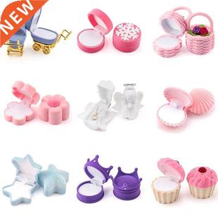 1 Piece Lovely Velvet Jewelry Box Container Wedding Ring Box