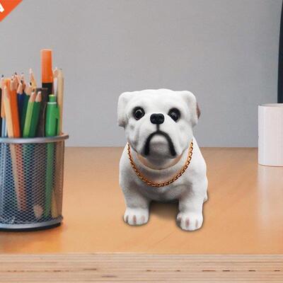 Cute Bobble Head Bulldog Nodding Dog Crafts Adornments Ornam