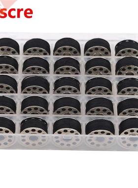 1 Box Sewing Thread Bobbin Box Transparent/Multicolor Plasti