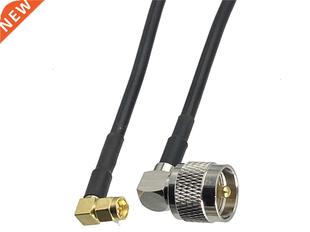 Male Plug UHF RG58 PL259 SMA Angle 1pcs Right
